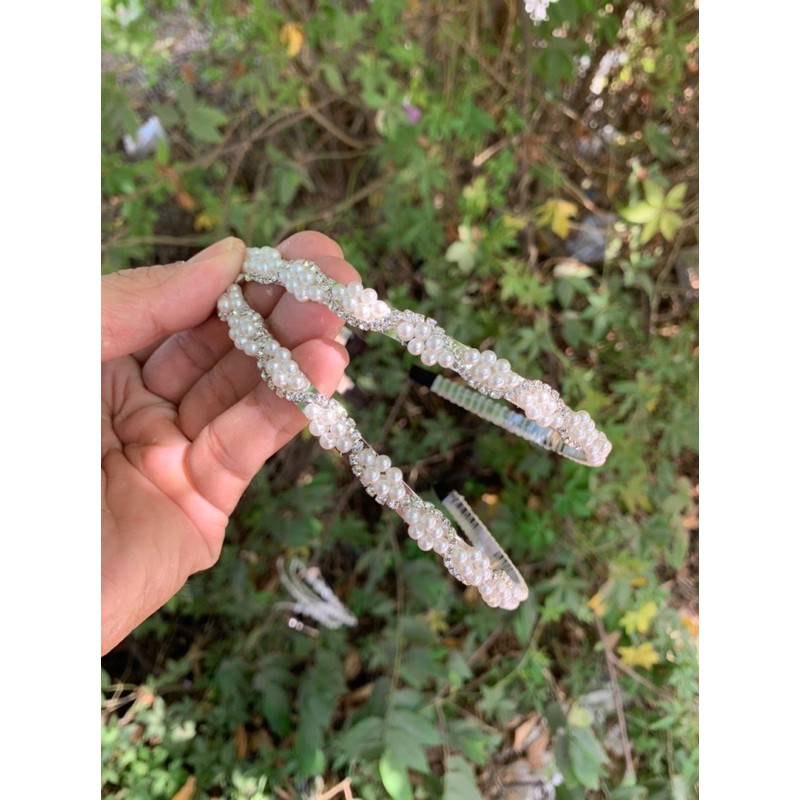 Cài tóc ngọc trai nhân tạo loại thường