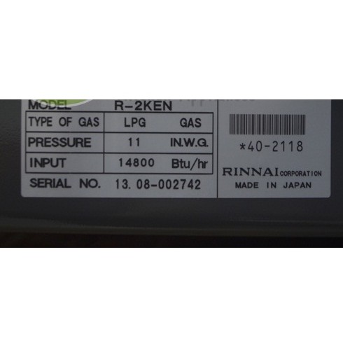 BẾP GAS JAPAN RINNAI R-2KEN CHÍNH HÃNG