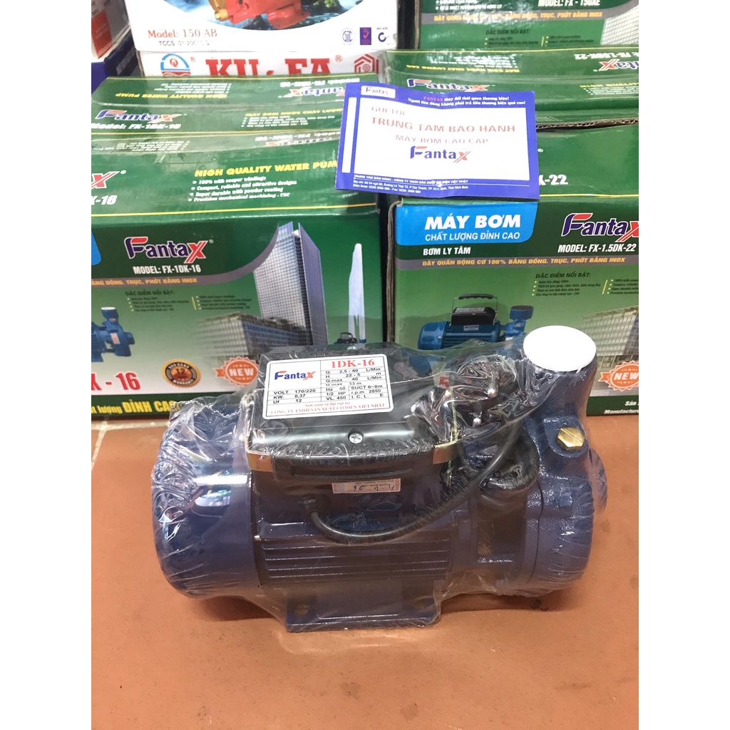 [SIÊU BỀN] Máy bơm li tâm Fantax 370W 0.5HP | Dùng bơm nước sạch, nước giếng khoan( Cam kết lõi đồng 100%)