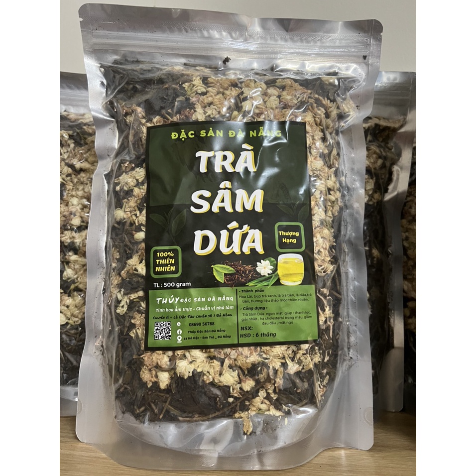 Trà sâm dứa hoa lài túi 500gr chính gốc Đà Nẵng loại 1 Đặc Sản Đà Nẵng nổi tiếng