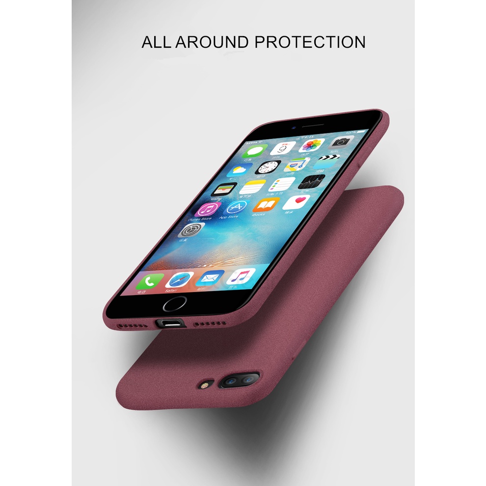 Ốp Điện Thoại Silicon TPU Mềm Siêu Mỏng Bề Mặt Nhám Cho iphone 11 12 Pro Max XS Max XR X 7 8 Plus