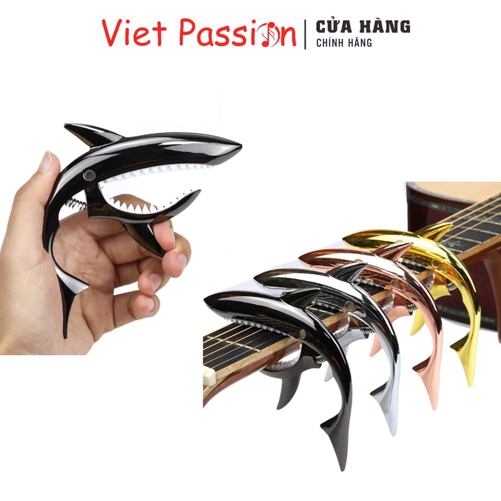 Capo guitar cá mập VietPassion cao cấp dành cho đàn ghita classic, acoustic