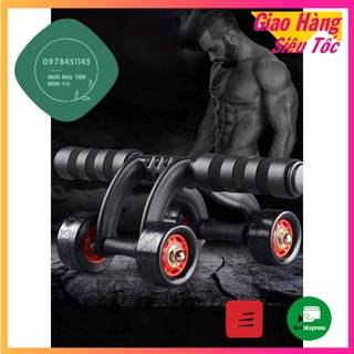Con lăn tập cơ bụng 4 bánh