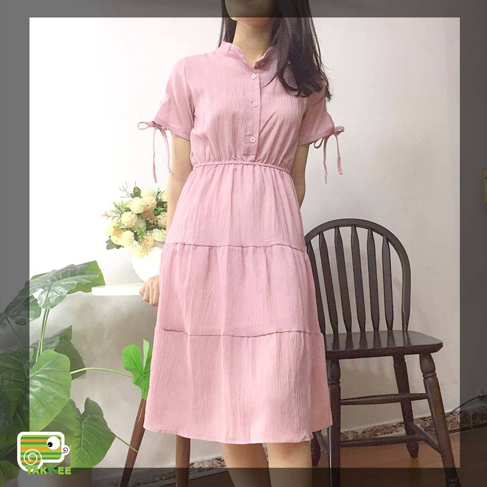 V210_VÁY ĐẦM XÒE LIỀN BÓ EO 3 MÀU SIÊU XINH HÌNH CHỤP THẬT(SẴN HÀNG)