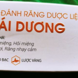 Kem đánh răng dược liệu Thái Dương( típ 100g