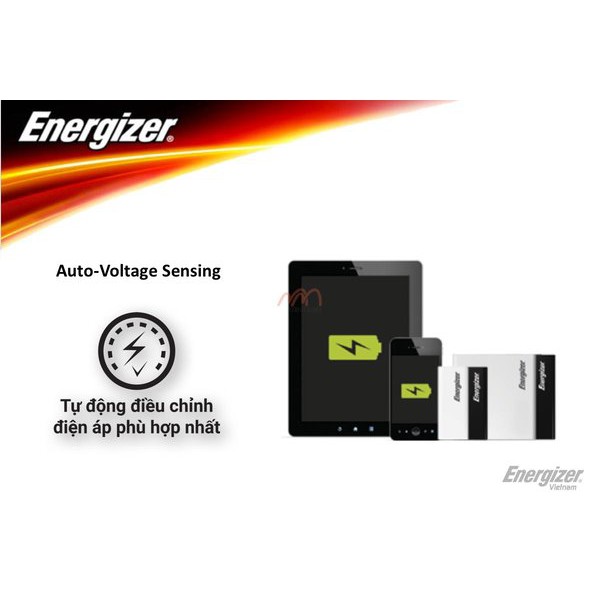 Pin sạc dự phòng bọc da Energizer 10000mAh UE10009