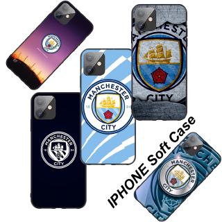 Ốp điện thoại mềm in logo câu lạc bộ Manchester city cho iPhone 5 5s Se 6 6S 7 8 Plus Xr X Xs MAX