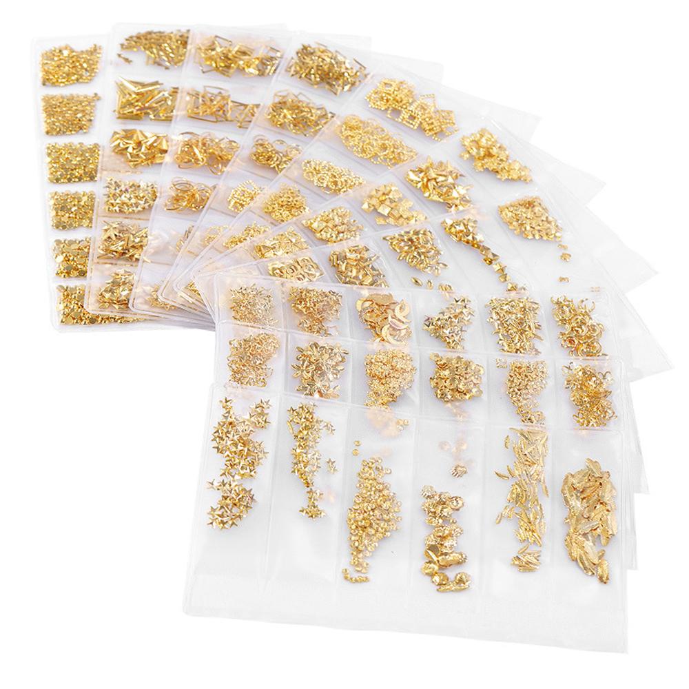 Phụ Kiện Trang Trí Móng Tay Bằng Kim Loại Đính Đinh Tán Thời Trang DIY