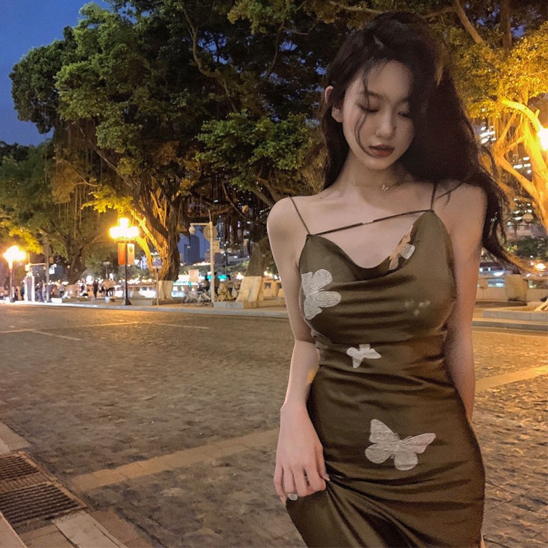 Đầm Dệt Kim Hai Dây Ôm Dáng Thời Trang Retro Pháp Chất Lượng Cao | BigBuy360 - bigbuy360.vn