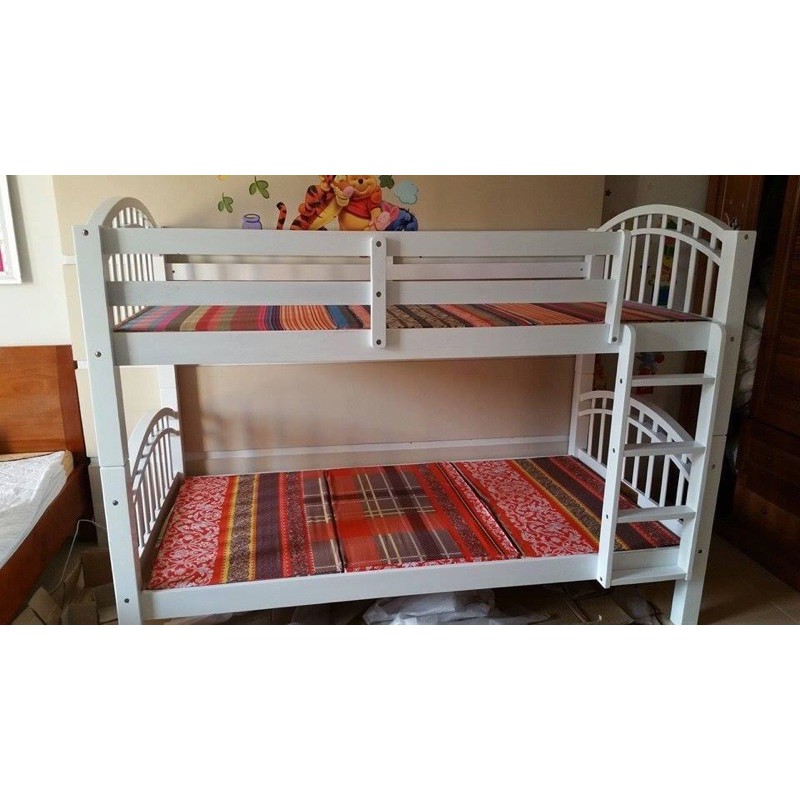 [XẢ HÀNG] Giường 2 Tầng Uni Gỗ Tự Nhiên - TRắng | BigBuy360 - bigbuy360.vn