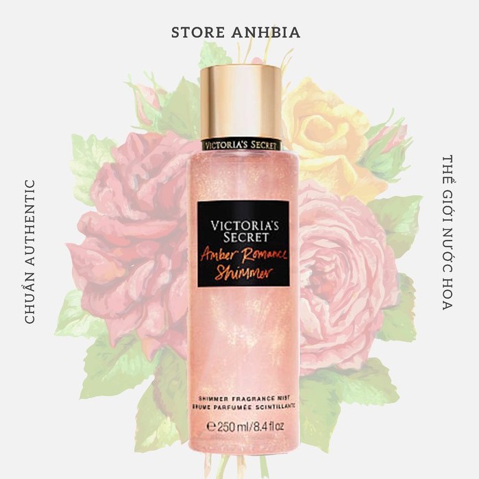 ❤️ Xịt Thơm Body Victoria’s Secret Amber Romance Shimmer New 2019 💕#Beer