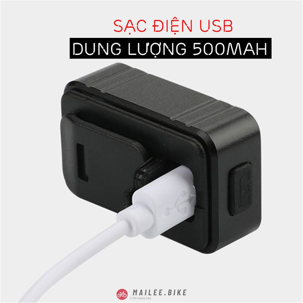 Đèn Hậu Xe Đạp Siêu Sáng Đèn Phanh Cảm Biến Sạc Điện Usb Chống Nước 4 Chế Độ Sáng Chiếu Xa Tiện Dụng