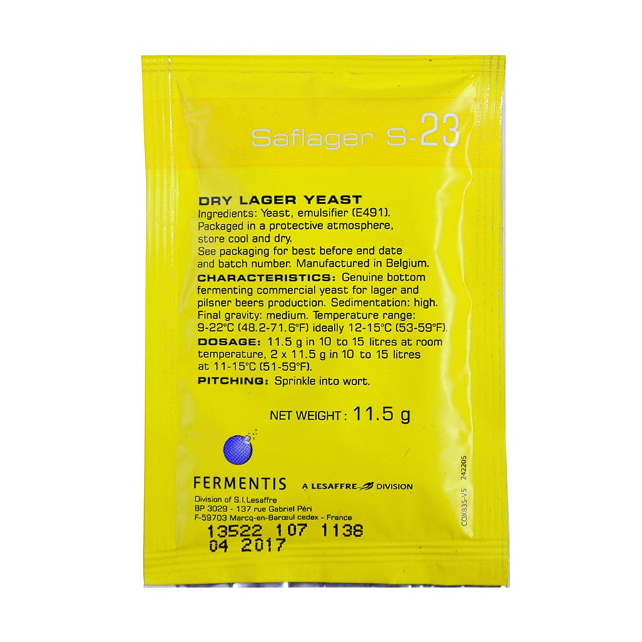 Men bia Fermentis Saflager S-23