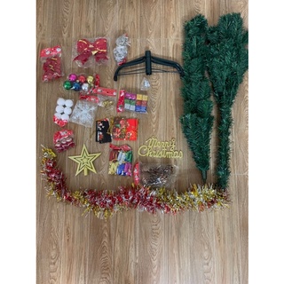 Cây thông Noel cao 1m5 CHÂN SẮT (full phụ kiện)