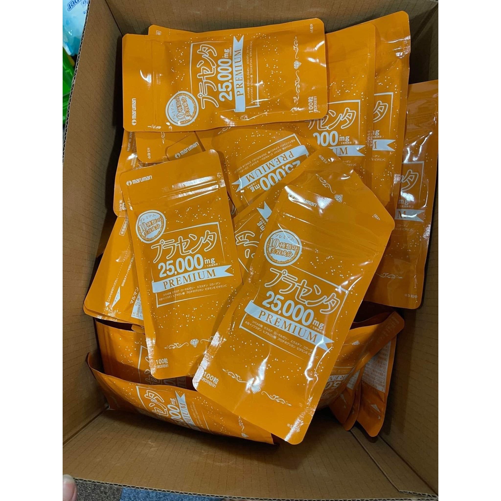 Viên uống nhau thai Maruman Placenta 25000mg Nhật Bản _Date 02/2025