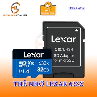 Thẻ nhớ Lexar 32GB 633X kèm Adapter Digiworld phân phối