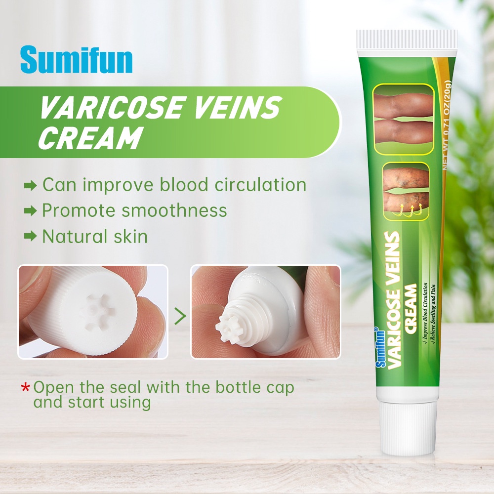Kem chống giãn tĩnh mạch, tinh chất thảo dược thiên nhiên 100%, chống suy giãn, giảm đau, ngứa