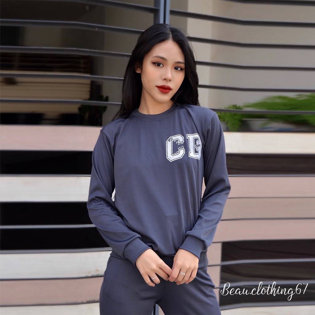 BỘ NỮ MẶC NHÀ THU ĐÔNG LEN THUN GÂN