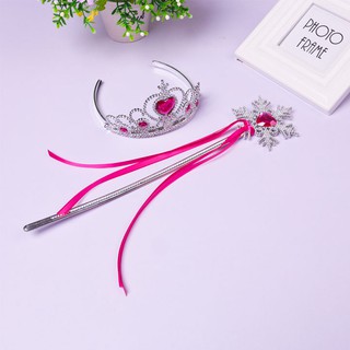 Phụ Kiện Công chúa ELSA cho bé ( Vương miện + Gậy thần )