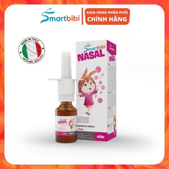 Xịt Mũi Smartbibi Nasal - Giúp Làm Sạch Mũi, Viêm Xoang, Viêm Mũi Họng (lọ 15ml)