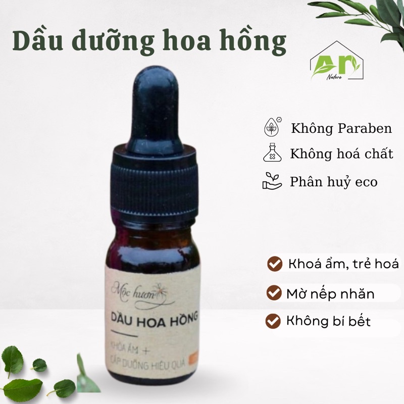 Dầu dưỡng hoa hồng khoá ẩm, trẻ hoá, xoá mờ nếp nhăn