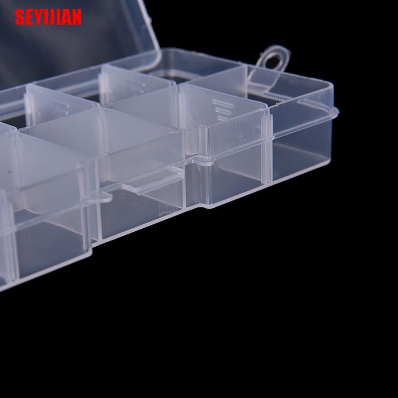 Hộp Nhựa Đựng Trang Sức Có Thể Điều Chỉnh 10 Ngăn Tiện Lợi
