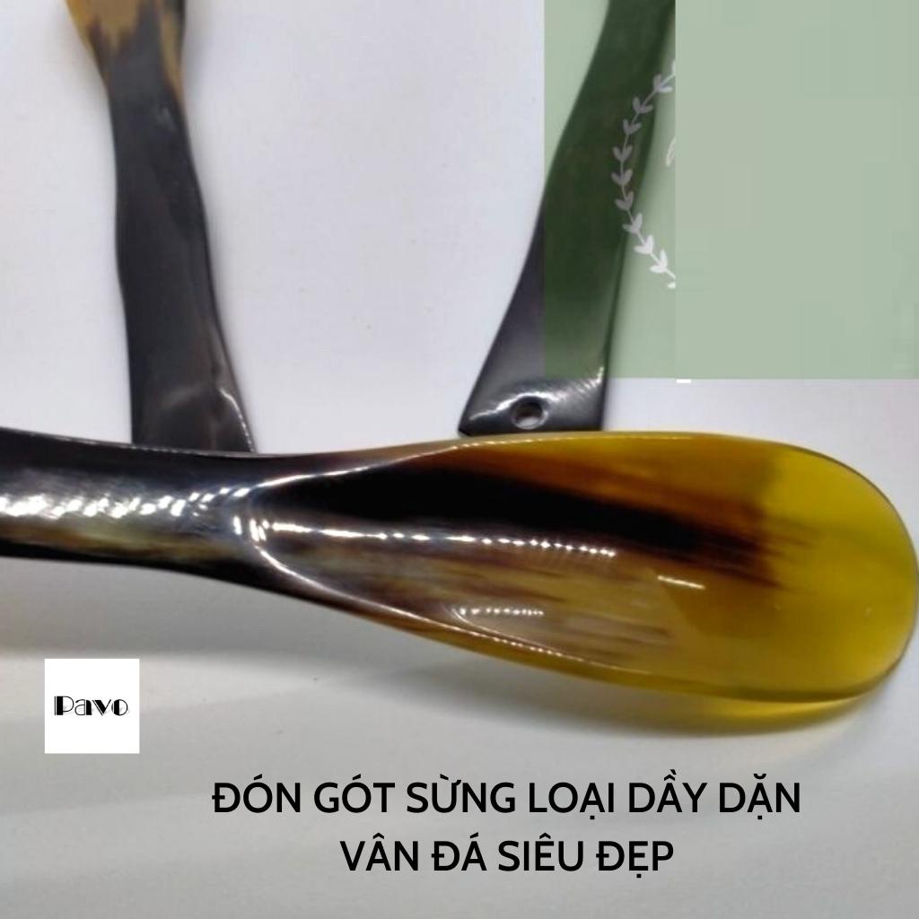 Đón Gót Sừng Dài 25CM Loại Đẹp, Vân Đá Cực Bền(1Chiếc)