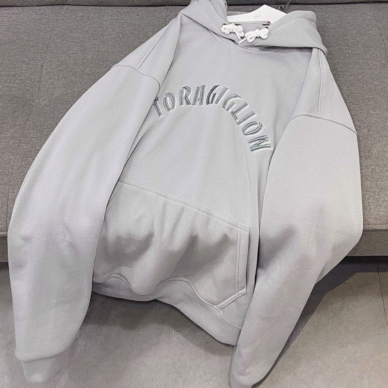 Áo Hoodie Mũ 2 Lớp Toragiglio Tay Bồng Unisex, Dáng Áo Thụng Oversize