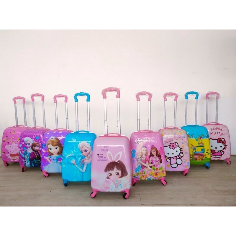 Vali kéo cho bé hình chó cứu hộ và các nhân vật hoạt hình: vali nhện, kitty, elsa, công chúa, minion,doraemon, người máy