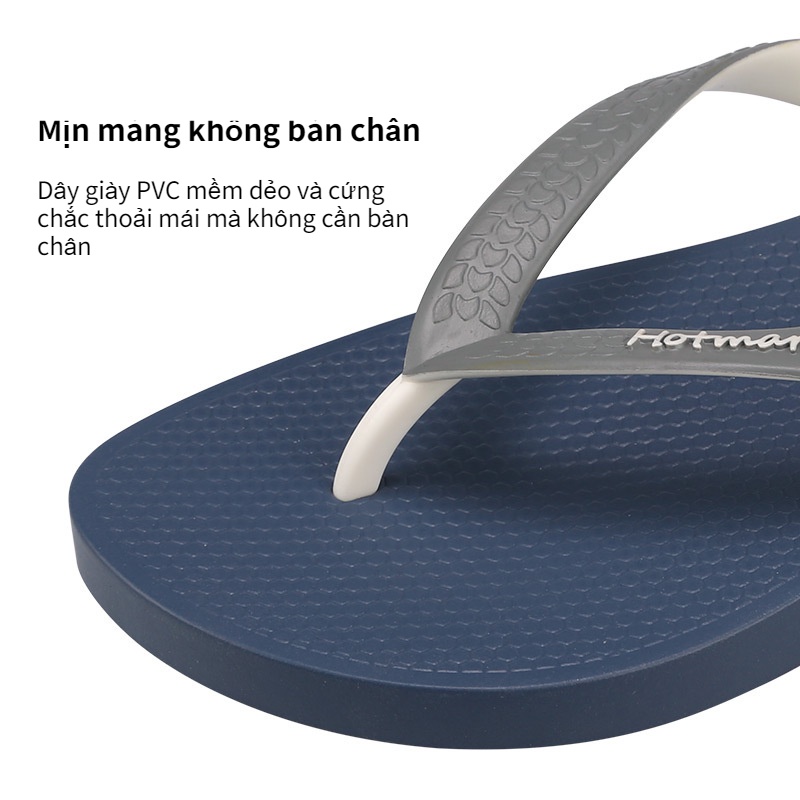 Hotmarzz Dép Xỏ Ngón Nam Đế Cao Su Size 39-46 HM0803A