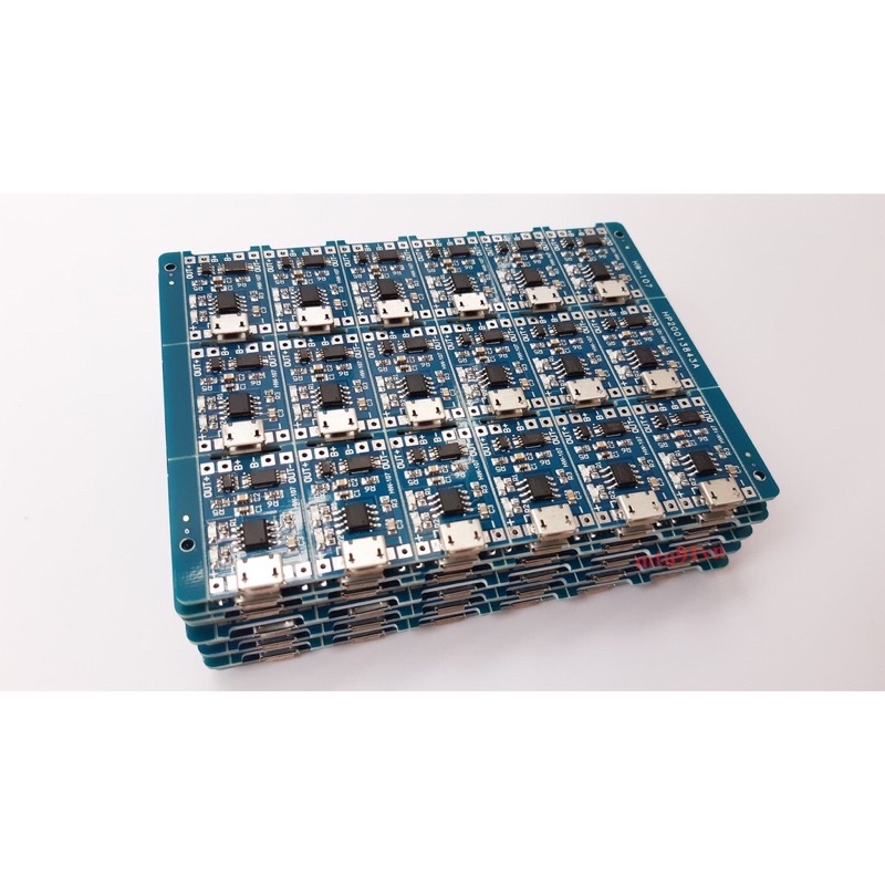 mạch sạc pin 1s 1 cell pin ( có bảo vệ pin )có đèn báo đầy pin