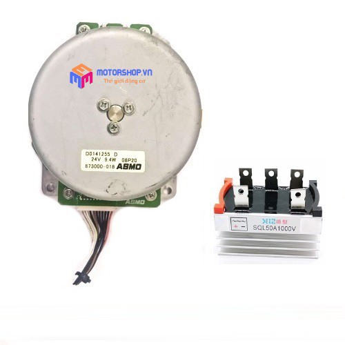 MTS Bộ Combo Chế Máy Phát Điện Gió Từ Động Cơ 3 Pha Brushless Không Chổi Than ASMO 9.4W