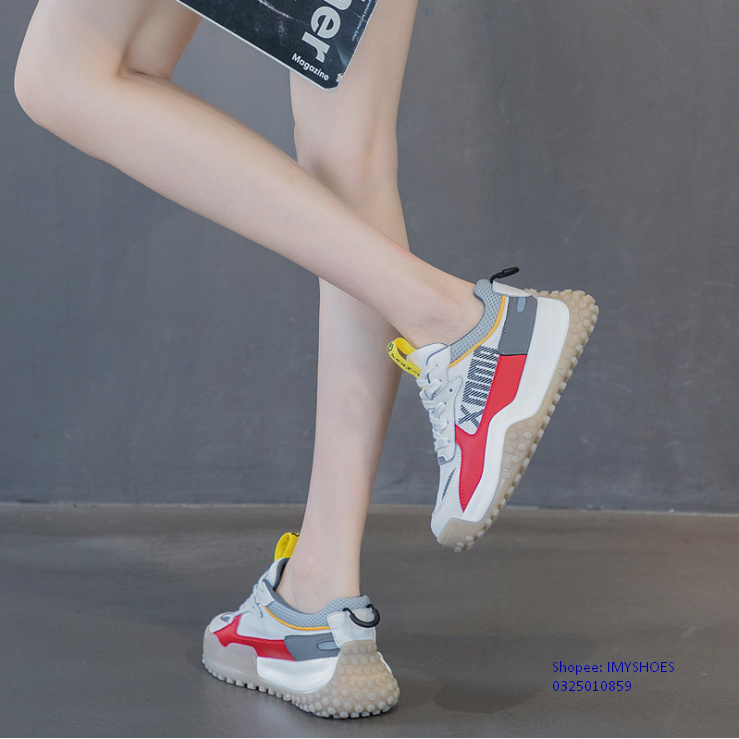GIÀY THỂ THAO NỮ ĐẾ ĐINH, GIÀY THỂ THAO NỮ PHẢN QUANG 7CM XMMA CỰC NGẦU