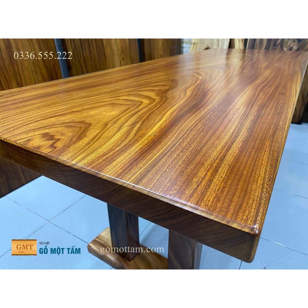 Mặt bàn gỗ nguyên tấm làm bàn làm việc dài 2m