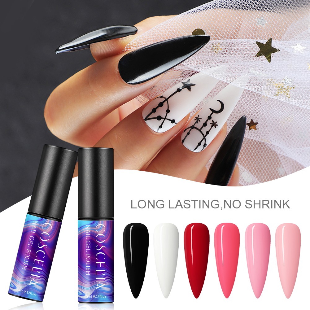 [Hàng mới về] Sơn Bóng Móng Tay Có Nhiều Màu Tùy Chọn Tiện Dụng 5ml