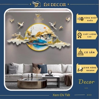 Tranh Phong Cảnh Treo Tường Đôi Hươu Nghệ Thuật, Tranh Sắt, Tranh Treo Tường Én Decor