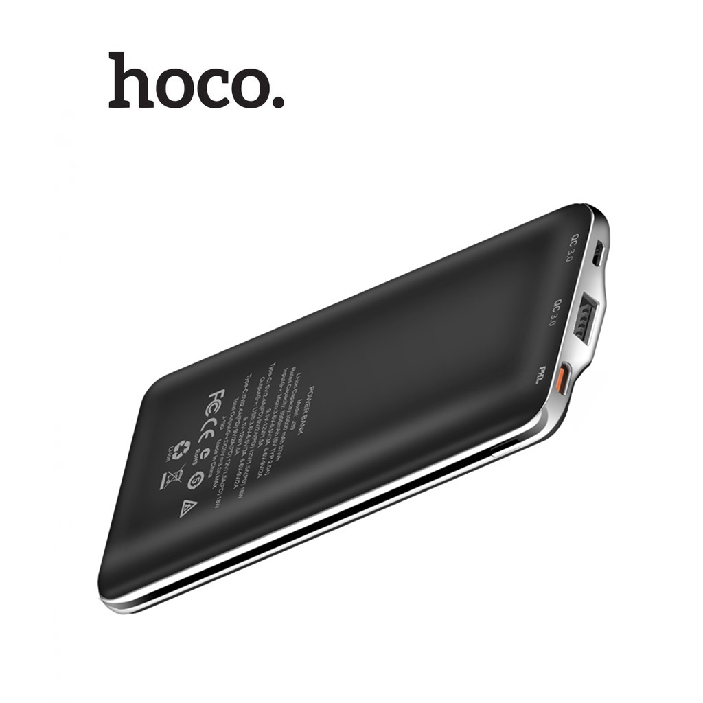 Pin dự phòng Hoco J39 dung lượng 10000mAh , QC3.0 chất liệu PC chống cháy cao cấp