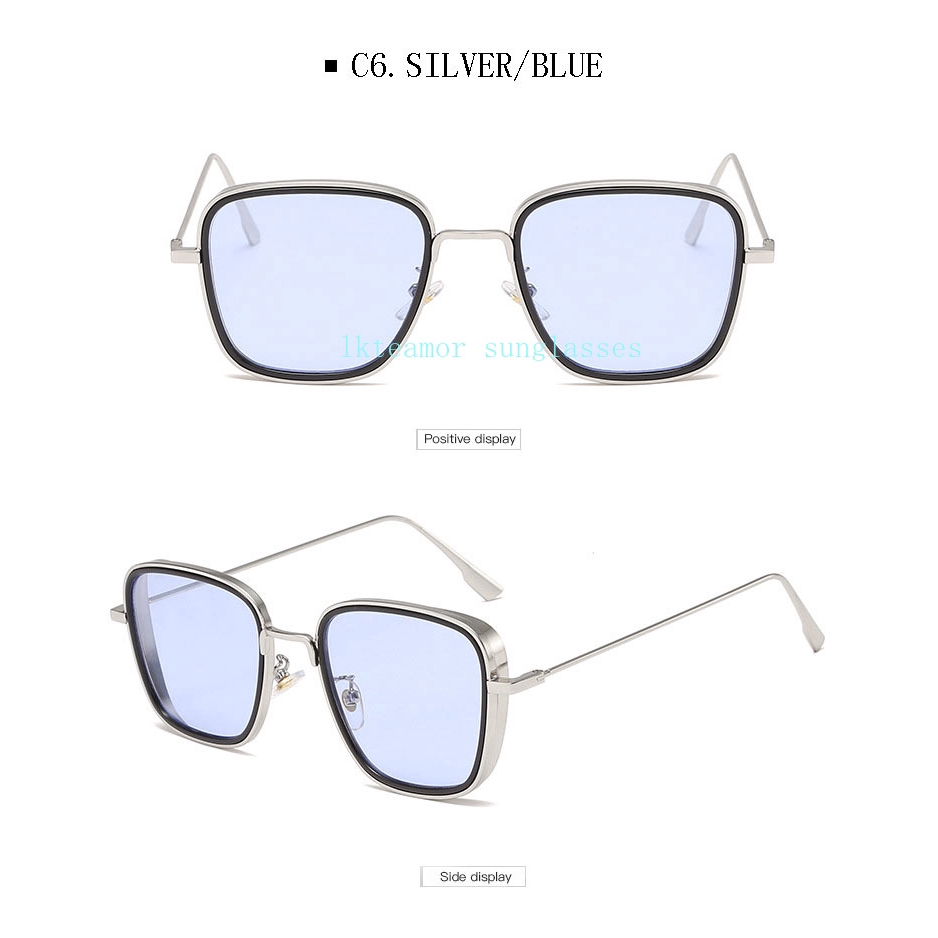 Metal Sunglasses Men Women 2019 Brand Designer Eyeglasses Square Sun Glasses Fashion Driving Sun glasses