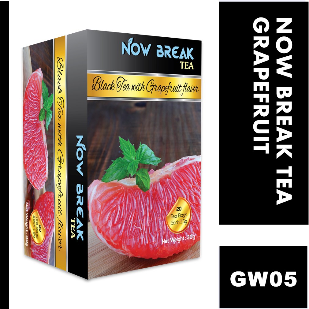 Trà Bưởi Now Break Tea - Combo 2 hộp (kiểu trà Cozy, Lipton, Ahmad, Dilmah, Olong, Atiso, Nestea, quà Tết,  giảm cân)