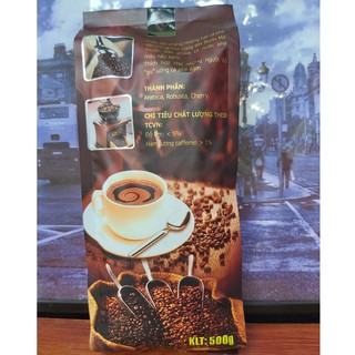 Cà phê hạt rang mộc Tam Lộc Creative gói 500gr