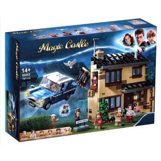 Lắp ráp mô hình 75968 - Lezi 19053 ( Xếp Hình Harry potter Trốn Thoát Khỏi Privet Drive 727 Mảnh )