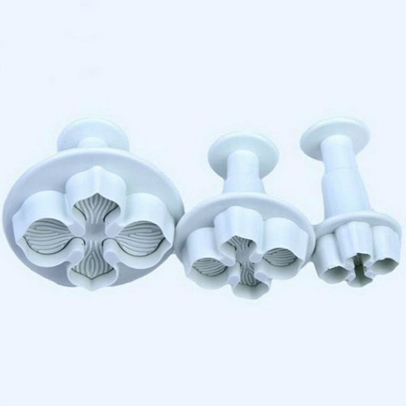 Set 3 Khuôn Cắt Kẹo Mềm Trang Trí Bánh Tạo Hình Hoa Cẩm Tú Cầu