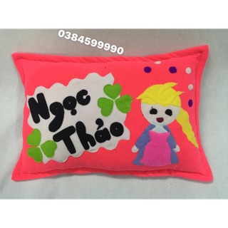 Gối công chúa elsa cho bé thiết kế theo tên