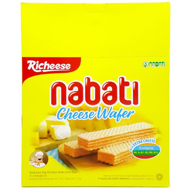 Bánh Nabati cheese wafer (kem phô mai)  Hộp 320g/ Hộp 150g