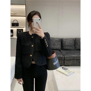 【ORDER】ÁO TWEED ĐEN CHANH XẢ