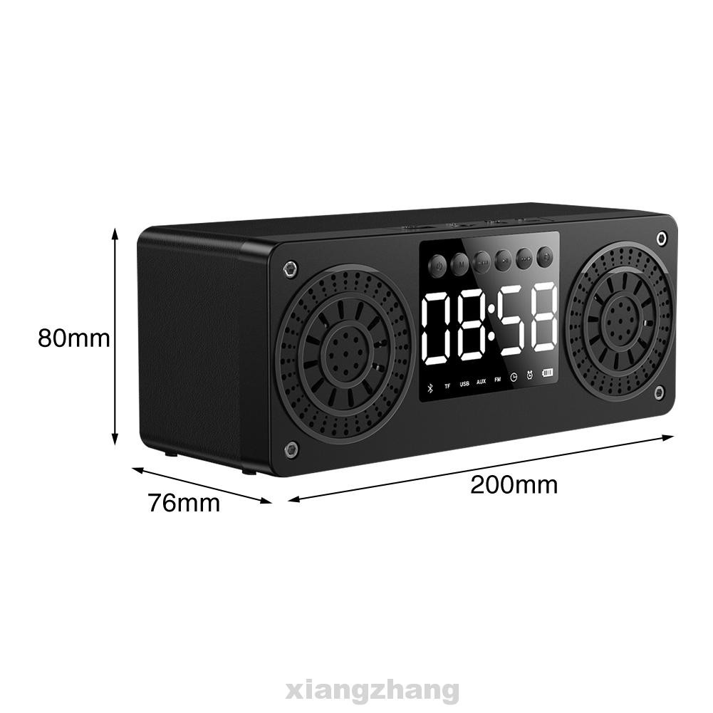 Đồng Hồ Báo Thức Kết Nối Bluetooth 5.0 Tích Hợp Đài Fm Radio Aux Dùng Cho Xe Hơi / Phòng Ngủ / Văn Phòng / Xe Hơi / Nhà Cửa