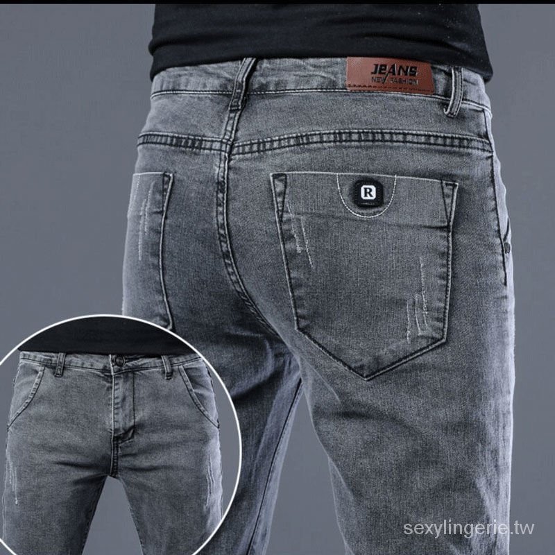 Quần Jeans Dài Ôm Dáng Co Giãn Thời Trang Thu Đông Cho Nam