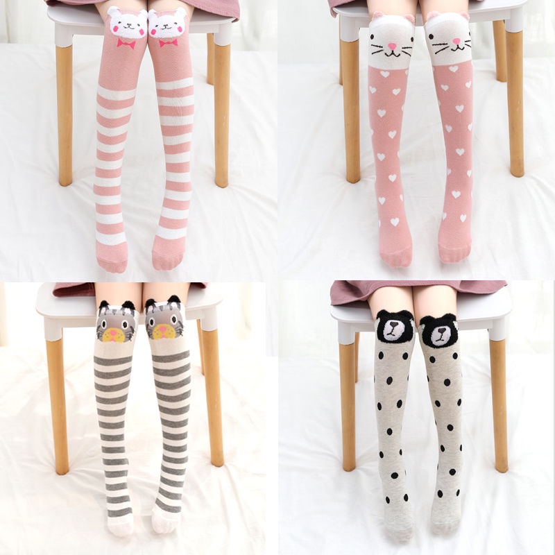 Đặc sắc Cô Gái Trên Đầu Gối Mùa Thu Và Mùa Đông Đùi Vớ Trẻ Em Hình Hoạt Hình Dễ Thương Cho Bé, Vớ Mùa Xuân Và Mùa Thu, Sinh Viên Đống 7dTX