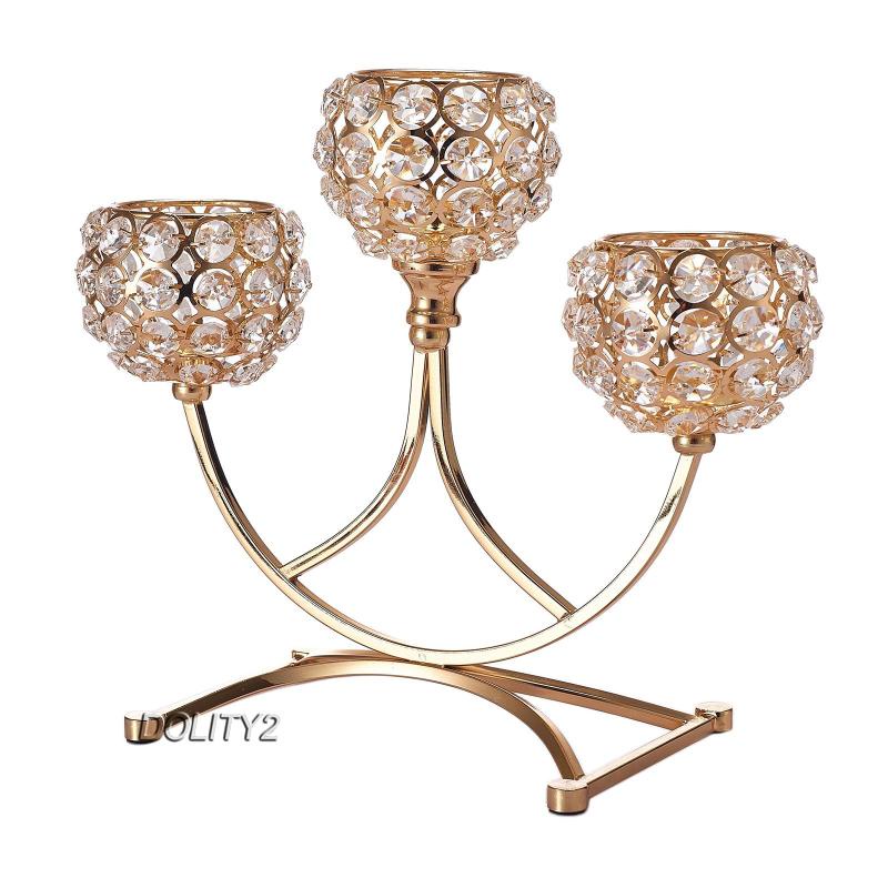[Dolity2] Giá Đỡ Đèn Cầy Candelabra Thanh Lịch Để Bàn Tiệc Cưới