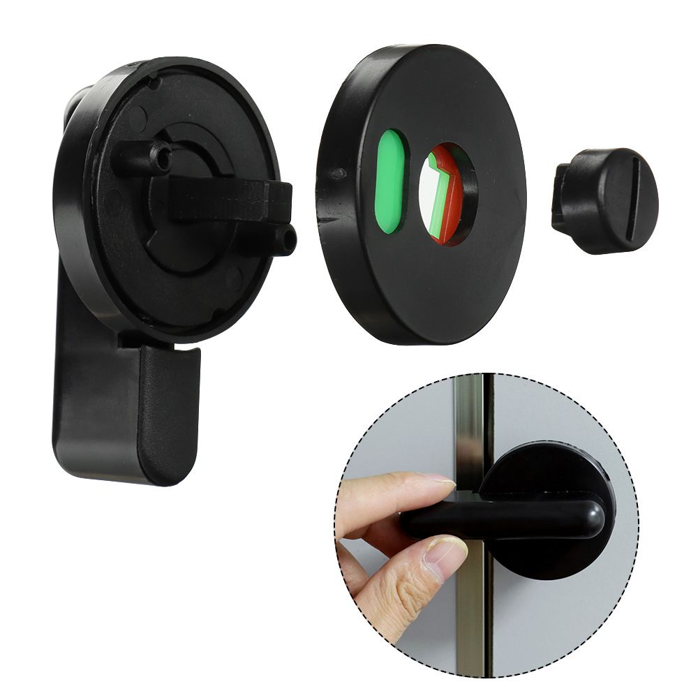 Khóa cửa nhà vệ sinh bằng nhựa nylon màu đen